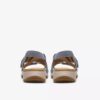 Maelynn Gem denimblauwe nubuck platte sandalen voor dames