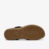 Maelynn Gem zwarte platte sandalen van nubuck voor dames