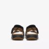 Maelynn Gem zwarte platte sandalen van nubuck voor dames