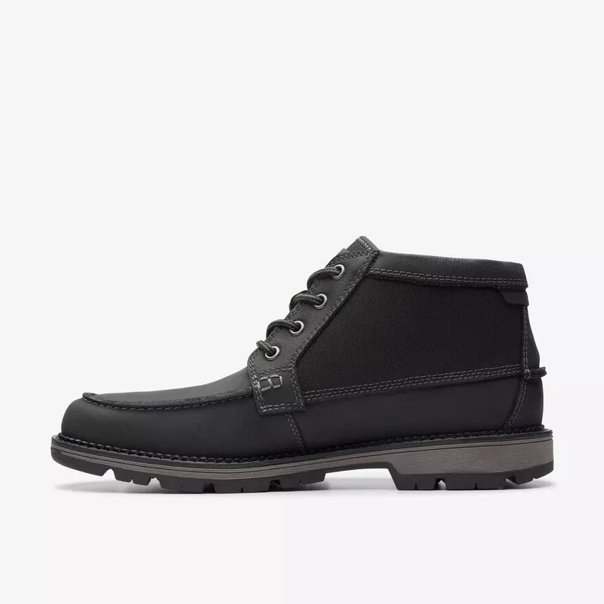 Maplewalk Moc zwarte enkellaarsjes voor heren Maplewalk Moc zwarte enkellaarsjes voor heren