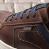 Mapstone Lace mahoniehouten leren Sneakers voor heren