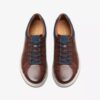 Mapstone Lace mahoniehouten leren Sneakers voor heren