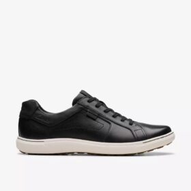 Mapstone Lace zwarte leren Sneakers voor heren