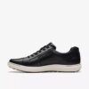 Mapstone Lace zwarte leren Sneakers voor heren