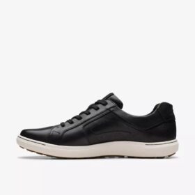 Mapstone Lace zwarte leren Sneakers voor heren