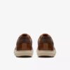 Mapstone-sneakers met vetersluiting voor heren, van bruin leer