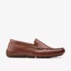 Markman Plain donkerbruine leren mocassin-Loafer voor heren Markman Plain donkerbruine leren mocassin-Loafer voor heren