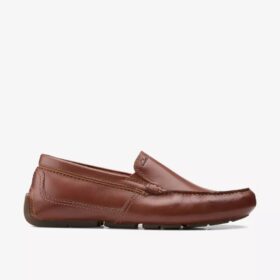 Markman Plain donkerbruine leren mocassin-Loafer voor heren
