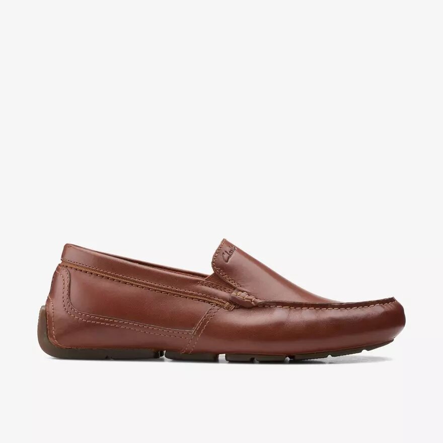 Markman Plain donkerbruine leren mocassin-Loafer voor heren Markman Plain donkerbruine leren mocassin-Loafer voor heren