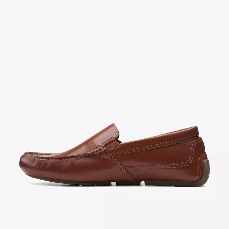 Markman Plain donkerbruine leren mocassin-Loafer voor heren Markman Plain donkerbruine leren mocassin-Loafer voor heren