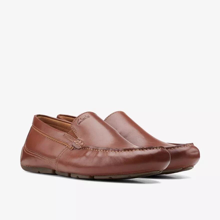 Markman Plain donkerbruine leren mocassin-Loafer voor heren Markman Plain donkerbruine leren mocassin-Loafer voor heren