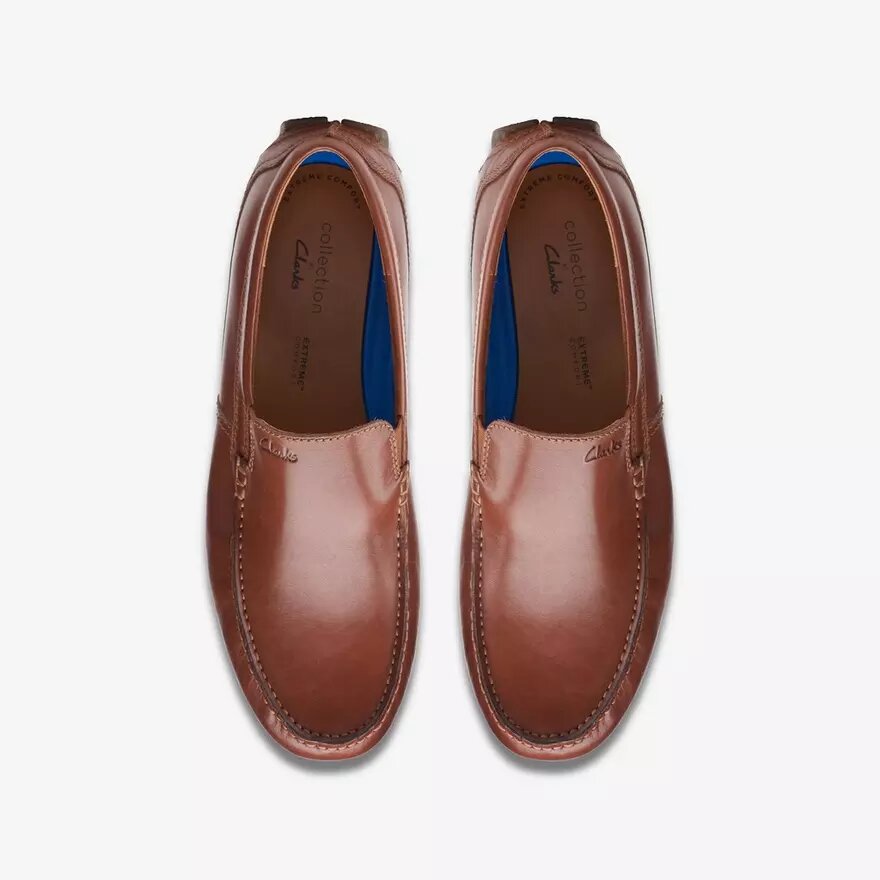Markman Plain donkerbruine leren mocassin-Loafer voor heren Markman Plain donkerbruine leren mocassin-Loafer voor heren