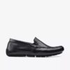 Markman Plain zwarte leren driver-Loafers voor heren Markman Plain zwarte leren driver-Loafers voor heren