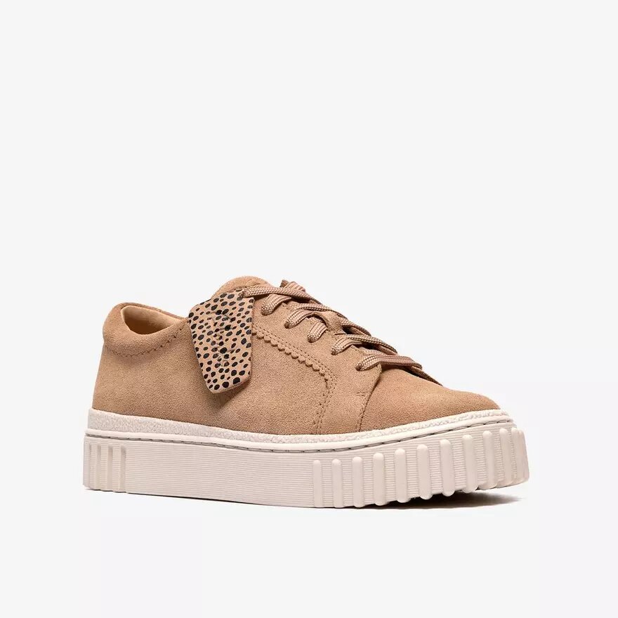 Mayhill Wandelschoenen beige suède Sneakers voor dames Mayhill Wandelschoenen beige suède Sneakers voor dames