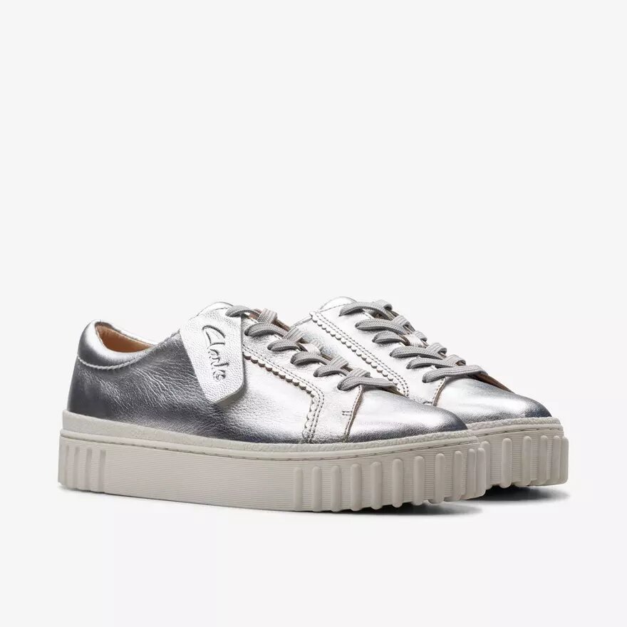 Mayhill Wandelschoenen zilver metallic damessneaker (VS) Mayhill Wandelschoenen zilver metallic damessneaker (VS)