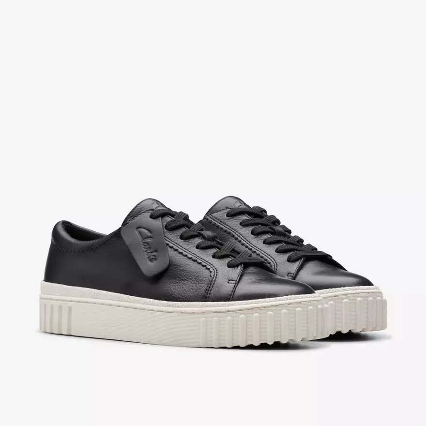 Mayhill Wandelschoenen zwarte leren Sneakers voor dames Mayhill Wandelschoenen zwarte leren Sneakers voor dames