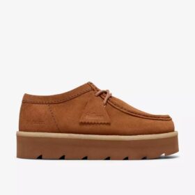 Meare Walla Mid tan suède Wallabees voor dames