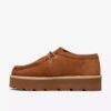 Meare Walla Mid tan suède Wallabees voor dames