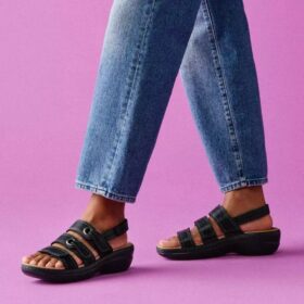 Merliah2 Bali zwarte Wedges voor dames