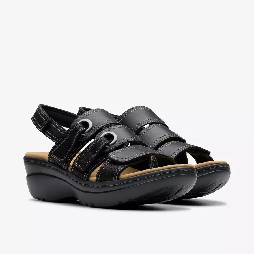 Merliah2 Bali zwarte Wedges voor dames Merliah2 Bali zwarte Wedges voor dames