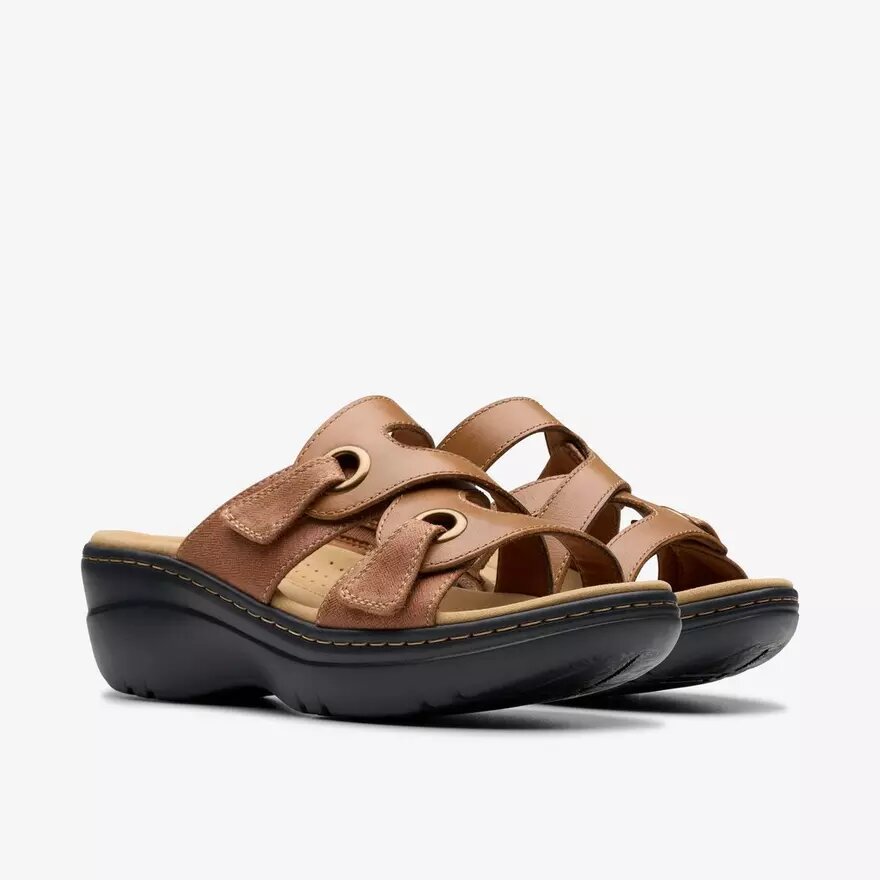 Merliah2 Cove tan leren Wedges voor dames Merliah2 Cove tan leren Wedges voor dames