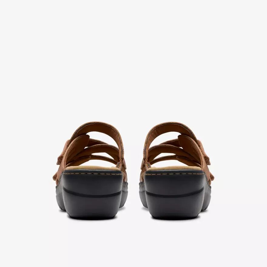 Merliah2 Cove tan leren Wedges voor dames Merliah2 Cove tan leren Wedges voor dames