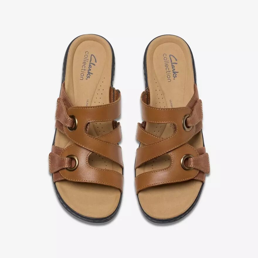 Merliah2 Cove tan leren Wedges voor dames Merliah2 Cove tan leren Wedges voor dames