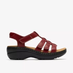 Merliah2 Ruby Red leren Wedges voor dames
