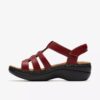 Merliah2 Ruby Red leren Wedges voor dames Merliah2 Ruby Red leren Wedges voor dames