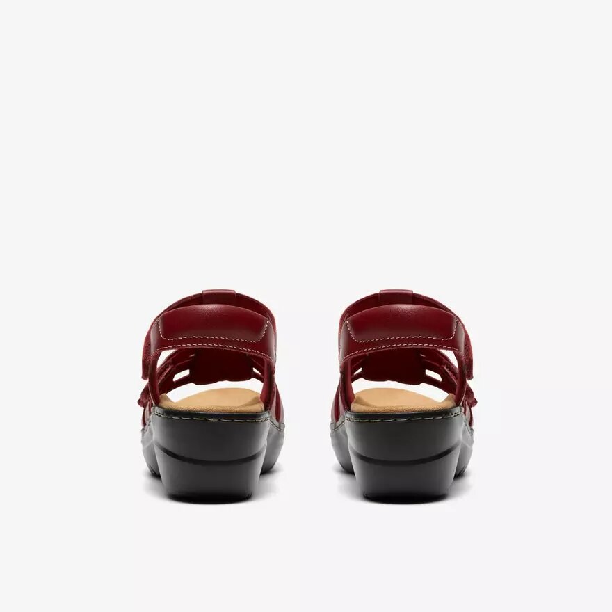 Merliah2 Ruby Red leren Wedges voor dames Merliah2 Ruby Red leren Wedges voor dames