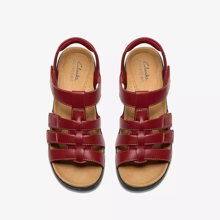 Merliah2 Ruby Red leren Wedges voor dames Merliah2 Ruby Red leren Wedges voor dames