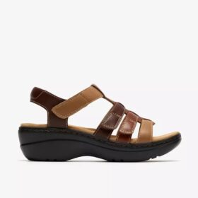 Merliah2 Ruby Tan combinatie-Wedges voor dames