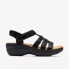 Merliah2 Ruby zwarte leren Wedges voor dames Merliah2 Ruby zwarte leren Wedges voor dames