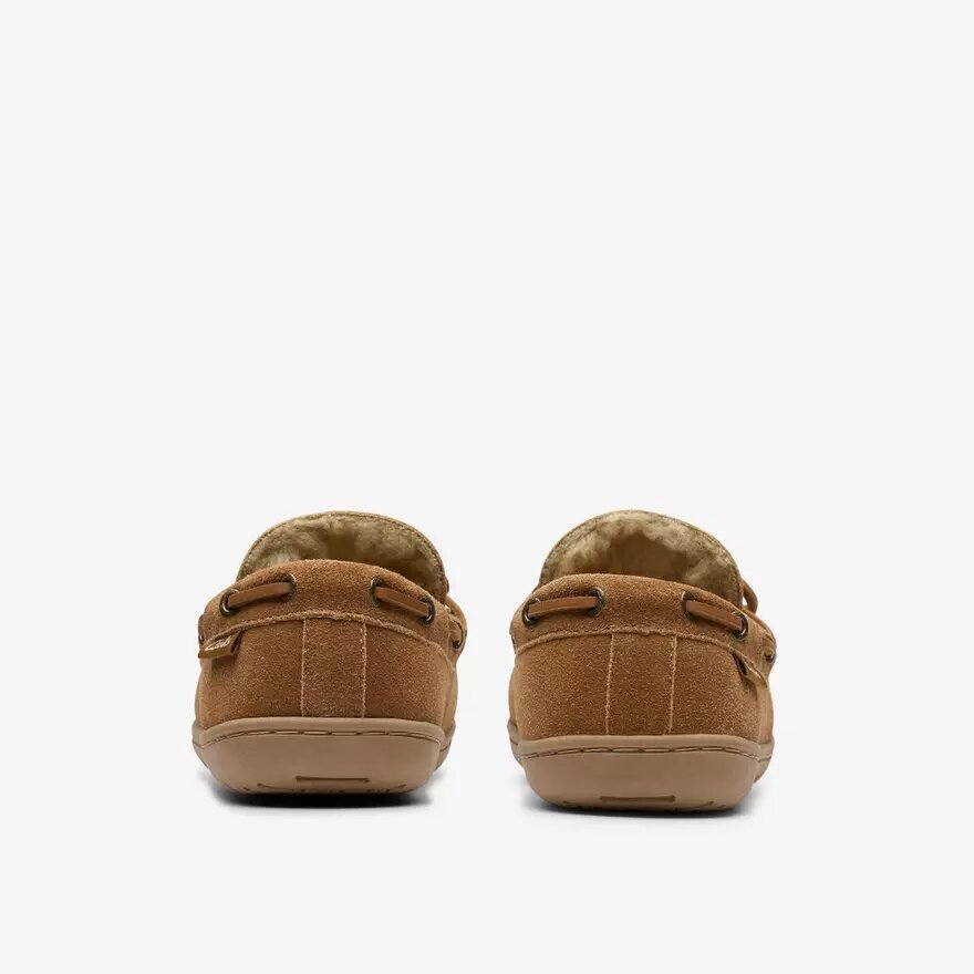 Michel Rise cognackleurige herenslippers Michel Rise cognackleurige herenslippers