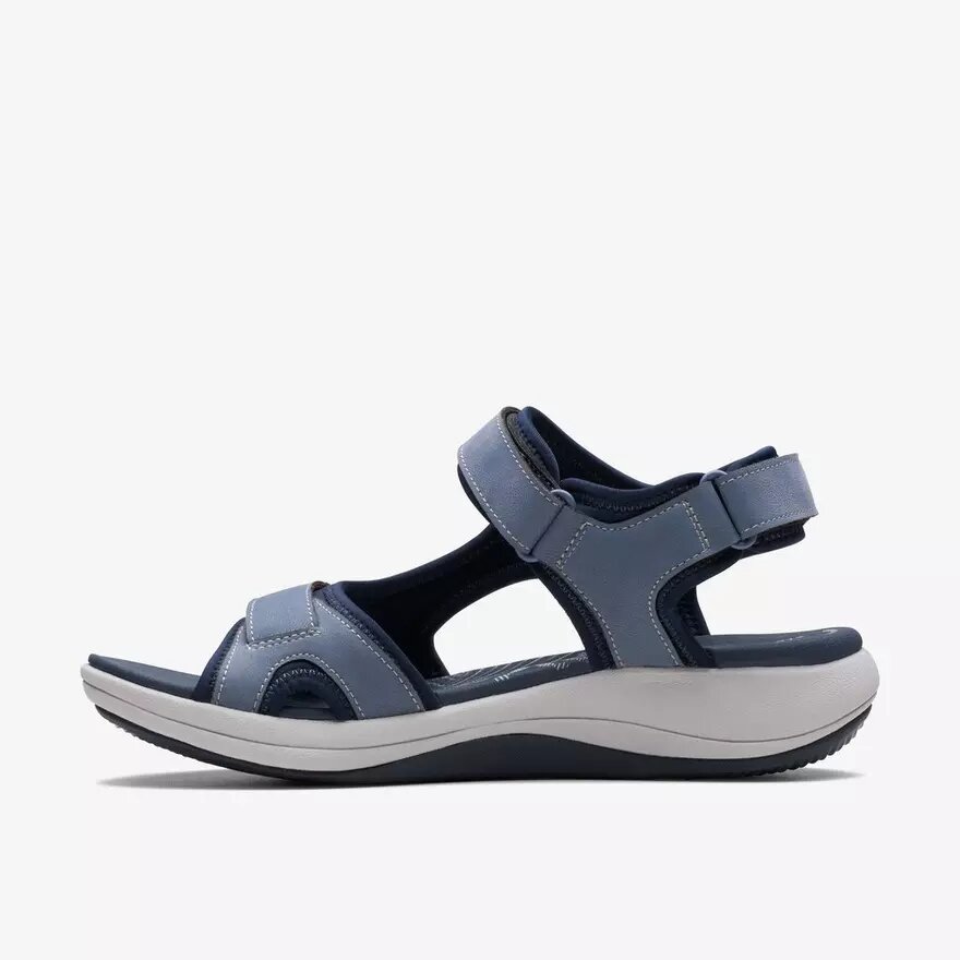 Mira Bay Denimblauwe Cloudsteppers™-sandalen met bandjes voor dames Mira Bay Denimblauwe Cloudsteppers™-sandalen met bandjes voor dames
