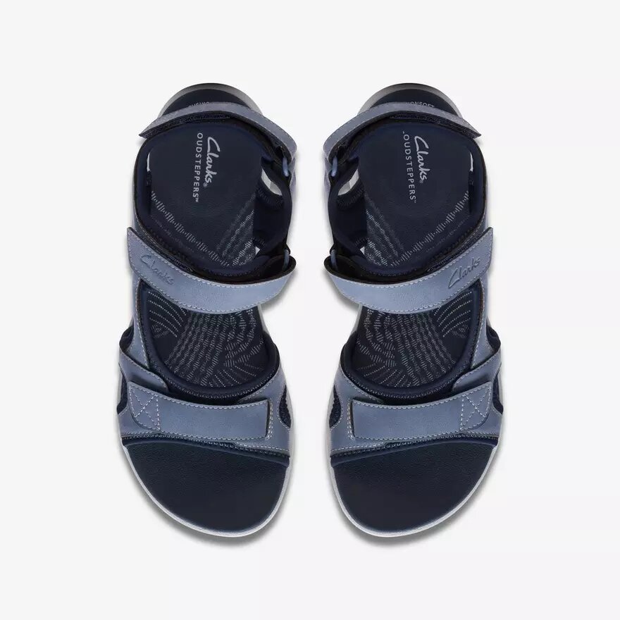Mira Bay Denimblauwe Cloudsteppers™-sandalen met bandjes voor dames Mira Bay Denimblauwe Cloudsteppers™-sandalen met bandjes voor dames