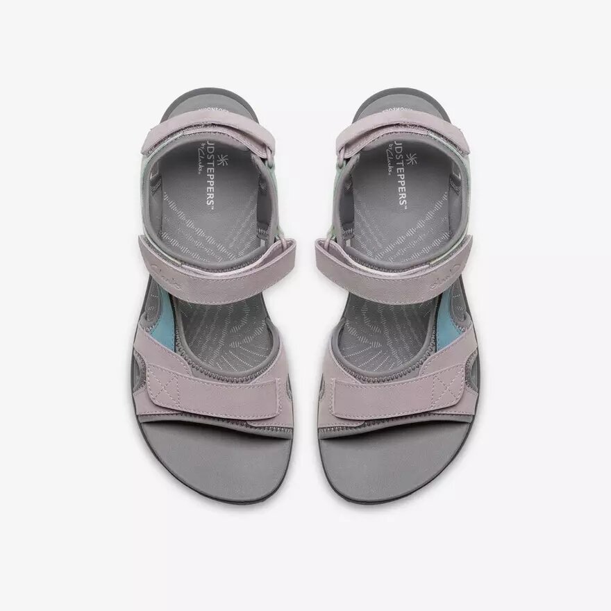 Mira Bay grijze/groene Sandalen met bandjes voor dames Mira Bay grijze/groene Sandalen met bandjes voor dames
