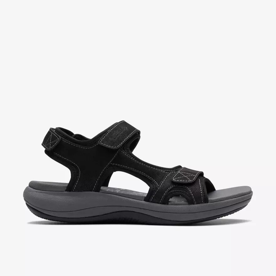 Mira Bay zwarte Cloudsteppers™-sandalen met bandjes voor dames Mira Bay zwarte Cloudsteppers™-sandalen met bandjes voor dames