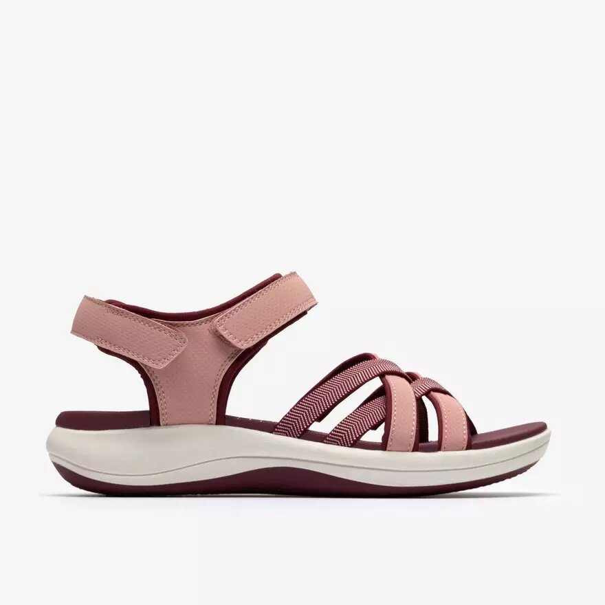 Mira Shore-sandalen met bandjes voor dames in kastanjebruin Mira Shore-sandalen met bandjes voor dames in kastanjebruin