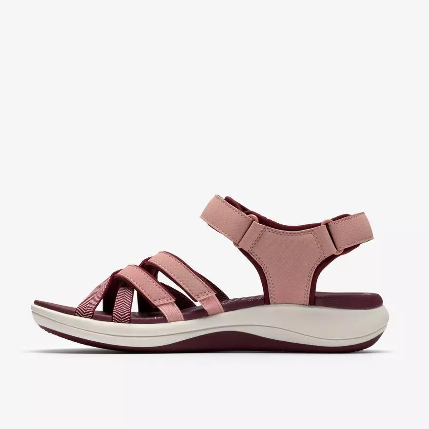 Mira Shore-sandalen met bandjes voor dames in kastanjebruin Mira Shore-sandalen met bandjes voor dames in kastanjebruin