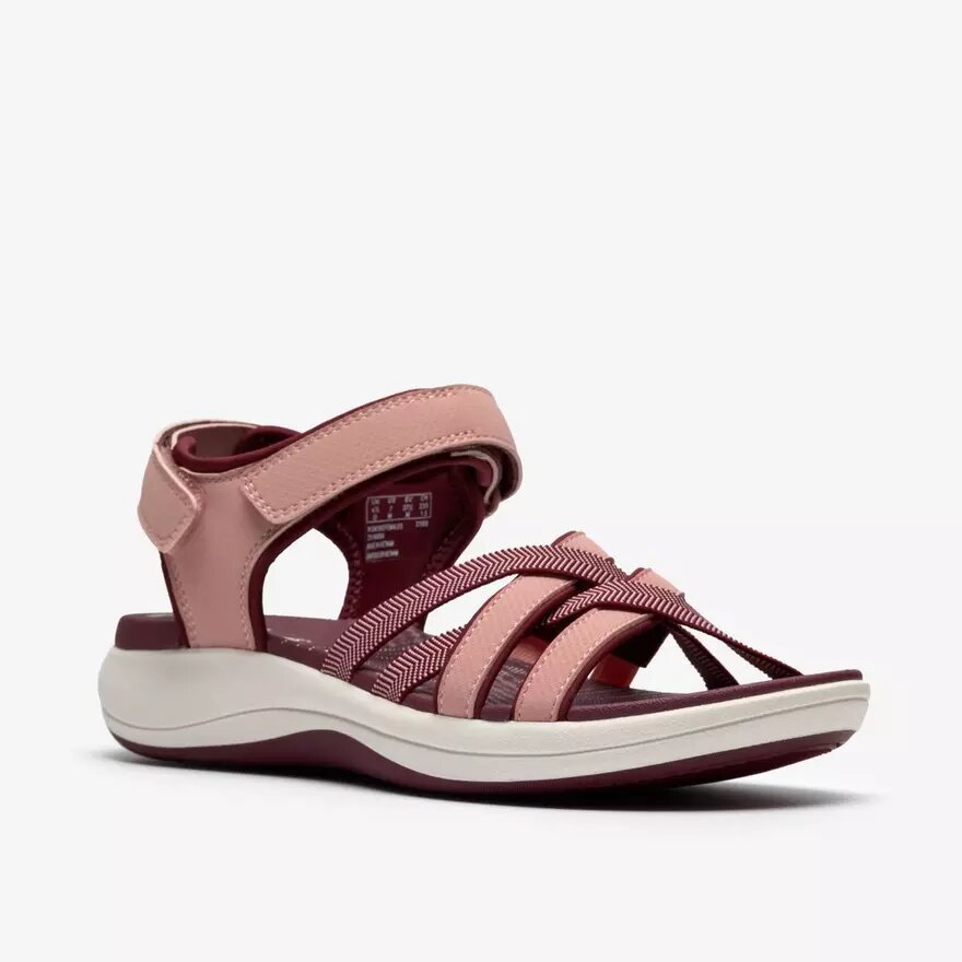 Mira Shore-sandalen met bandjes voor dames in kastanjebruin Mira Shore-sandalen met bandjes voor dames in kastanjebruin
