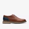 Monahan effen tan leren Oxfords voor heren | clarks