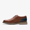 Monahan effen tan leren Oxfords voor heren | clarks