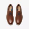 Monahan effen tan leren Oxfords voor heren | clarks