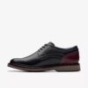Monahan effen zwarte leren Oxfords voor heren | clarks