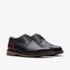 Monahan effen zwarte leren Oxfords voor heren | clarks