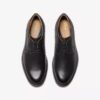 Monahan effen zwarte leren Oxfords voor heren | clarks
