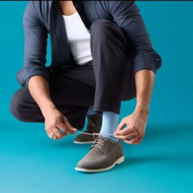 Monahan Plain Stone nubuck Oxfords voor heren