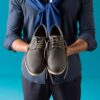 Monahan Plain Stone nubuck Oxfords voor heren