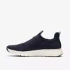 Motion Trek herensneakers in marineblauw gebreid